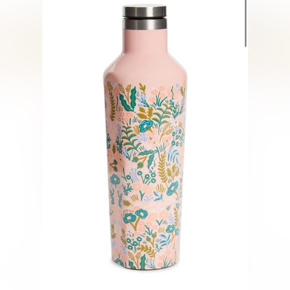 Corkcicle Rifle Paper Co Canteen 475ml - Pink Tapestry - Picture 1 of 6